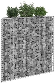 vidaXL Trapézový gabiónový vyvýšený kôš pozinkovaná oceľ 100x20x100 cm