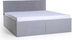 MANŽELSKÁ POSTEĽ S LAMELOVÝM ROŠTOM AMELIE 2, 200x160, sivá (č.43)