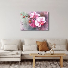 Obraz - Orchidey, aquarel (90x60 cm)
