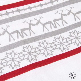 VIANOČNÉ FLANELOVÉ OBLIEČKY FLANELOVE 140X200 CM, 1KS 70X80 CM VZOROVANÉ