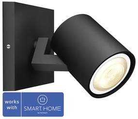 LED bodové svietidlo Philips Runner 5W 350lm 2200-6500K čierne s diaľkovým ovládaním - kompatibilné so SMART HOME by hornbach