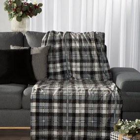 Deka SANTA 03 biela / grafitová