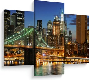 Obraz - Most s New Yorkom (90x60 cm)