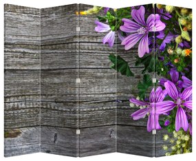 Paraván - Lúčne kvety (210x170 cm)