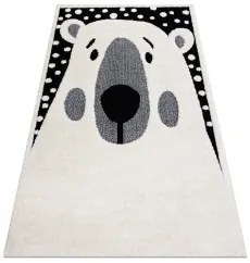 styldomova Detský krémový koberec JOY medveď