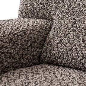 Bielastické poťahy VENEZIA hnedá kreslo (š. 60 - 110 cm)