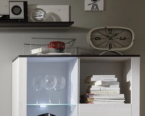 Obývacia stena Dakar, bielený smrekovec, s osvetlením