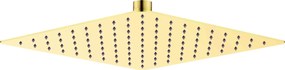Deante Cascada, nerezová sprchová hlavica 250x250 mm, zlatá lesklá, DEA-NAC_Z02K