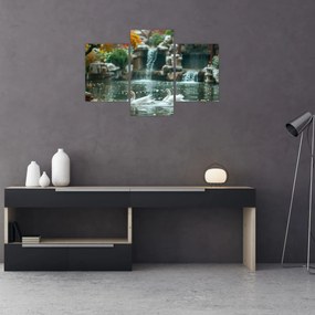 Obraz - Ázijské jazierko (90x60 cm)