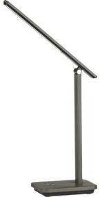 LED stolová lampa Eglo 900958 INIESTA 3,6 W 360lm 3000-6500K čierna/cappuccino s USB-C