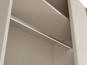 ŠATNÍKOVÁ SKRIŇA S POSUVNÝMI DVERAMI A ZRKADLOM CARLOTA KAŠMÍR 220 cm