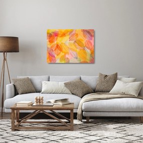 Sklenený obraz - Pozadie z jesenného lístia (70x50 cm)