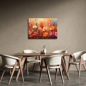 Obraz - Lúčne kvety, maľba (70x50 cm)