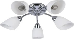 Prisadený luster PORTOS 5xE14/10W/230V lesklý chróm