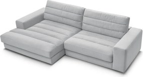 Svetlosivá zamatová rohová pohovka (ľavý roh/s leňoškou) Sierra – Bobochic Paris