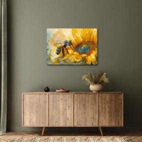 Obraz - Včielka, akvarel (70x50 cm)