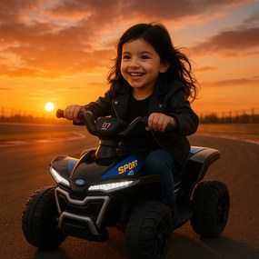 Elektrické autíčko QUAD Kids E-ATV čierne