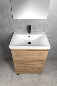 Aqualine Aqualine, ALTAIR umývadlová skrinka 57x72,5x45cm, dub emporio, AI360