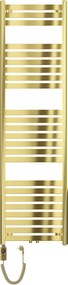 Mexen Uran, elektrické vykurovacie teleso 1800x500 mm + vykurovacia tyč 900 W, zlatá lesklá, W105-1800-500-2900-50