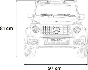 Elektrické autíčko Mercedes Benz G63 AMG XXL STRONG červené