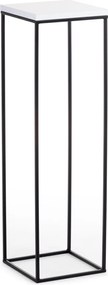 STOJAN NA KVETINÁČ SIMPLE 80X24X24 CM ČIERNA/BIELA