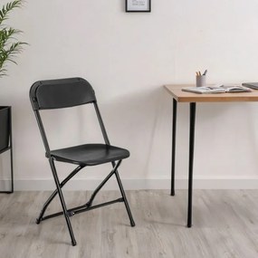 Rozkladacia stolička SIMPLO BLACK čierna