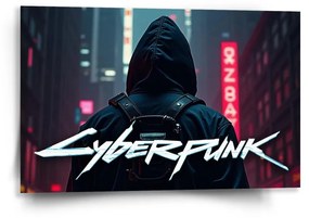 Sablio Obraz Cyberpunk 2077 Výhľad na mesto - 60x40 cm