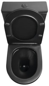 Sapho - Kombinované WC PACO, keramika/čierna