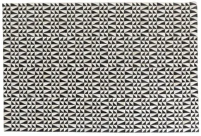 Zigzag koberec čiernobiely 170x240