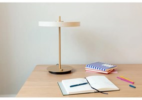 Biela LED stmievateľná stolová lampa s kovovým tienidlom (výška 41,5 cm) Asteria Table – UMAGE