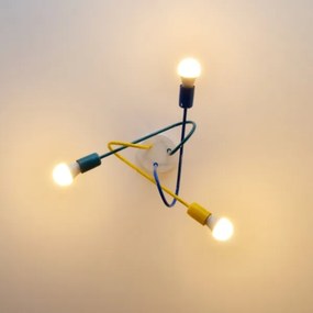 LED Detský prisadený luster OXFORD 3xE27/15W/230V