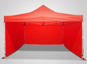 Rozkladací stan 4x4m - hliníkový hexagon, Biela
