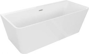 Volta Vaňa 150x75cm Biely Nikel Mexen