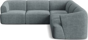 Tmavosivá menčestrová rohová pohovka Campi – Cosmopolitan Design