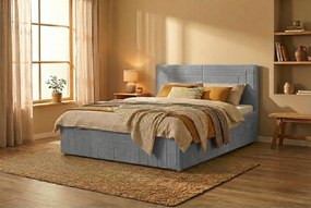 Postel FILI 120x200 cm Svetlosivá S matracom