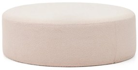 Svetloružový taburet z textílie buklé Kaeli – Kave Home