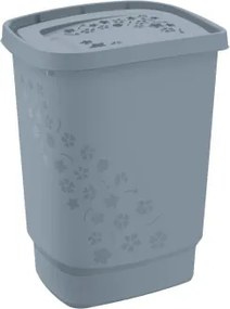 Kôš na prádlo Flowers 55 l, šedý%