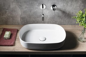 Sapho Sapho, INFINITY OVAL keramické umývadlo na dosku, 55x36 cm, biela, 10NF65055