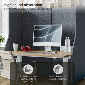 Akustická stena SADIE Carbon Fog 240/145 cm