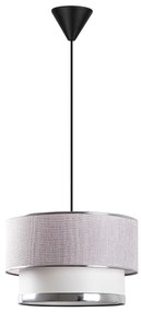 Závesné svietidlo Torta svetlosivá/strieborná