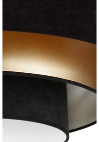 Duolla - LED Stropné svietidlo LUNETA LED/26W/230V pr. 60 cm 4000K čierna/zlatá