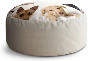 Taburet Circle šteniatka a mačiatka, béžová