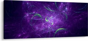 Obraz - fialová abstrakcia (120x50 cm)