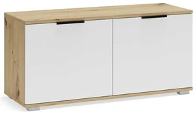 Botník Walker 100 cm, dub artisan / biela