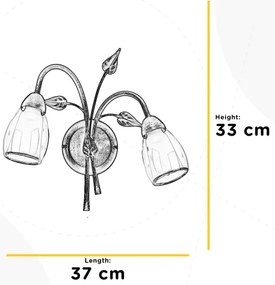 ONLI - Nástenné svietidlo LILIANA 2xE14/6W/230V