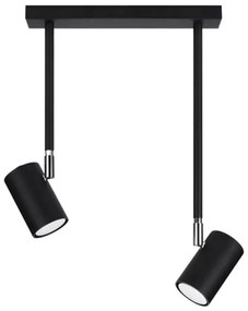 Sollux SL.1075 - Luster na tyči NORANO 2xGU10/40W/230V čierna