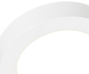 Sada 6 zapustených alebo povrchových bodových svetiel biela 14 cm vrátane LED 3-krokové stmievanie do tepla - Trans