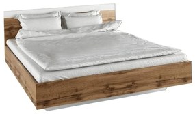 Tempo Kondela Manželská posteľ, 180x200, dub wotan/biela, GABRIELA