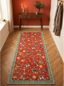 Červený/zelený behúň s vianočným motívom 80x200 cm Toy's Delight Nostalgic Noel Red Green – Villeroy&amp;Boch