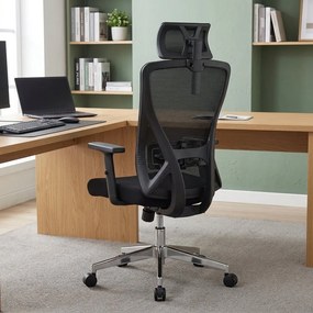 Kancelárska ergonomická stolička Neoseat FLEX PRO — čierna, nosnosť 150 kg